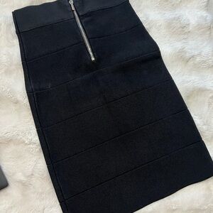 bebe Black Pencil Skirt with Zipper